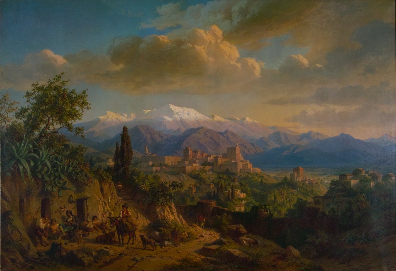 Granada, 1886, olie på lærred af Edmund Wodick