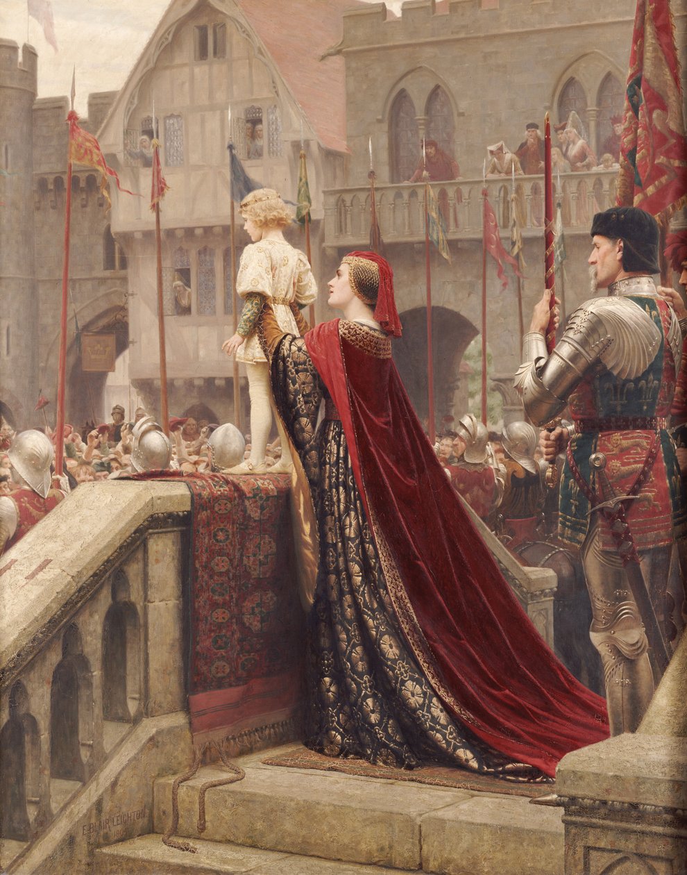 En lille prins sandsynligvis i tide til at velsigne en kongelig trone, 1904 af Edmund Blair Leighton