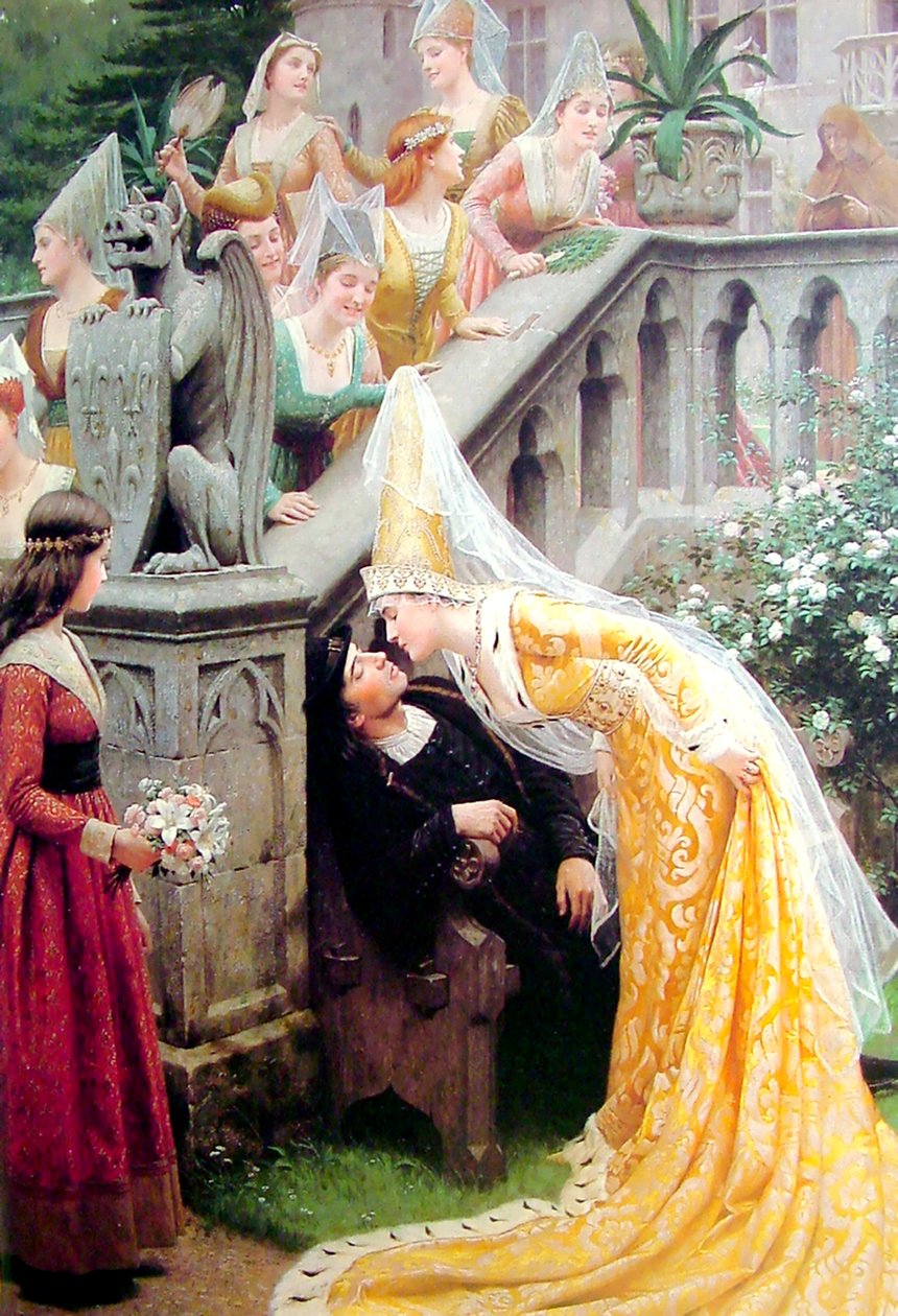 Alain Chartier, 1903. af Edmund Blair Leighton