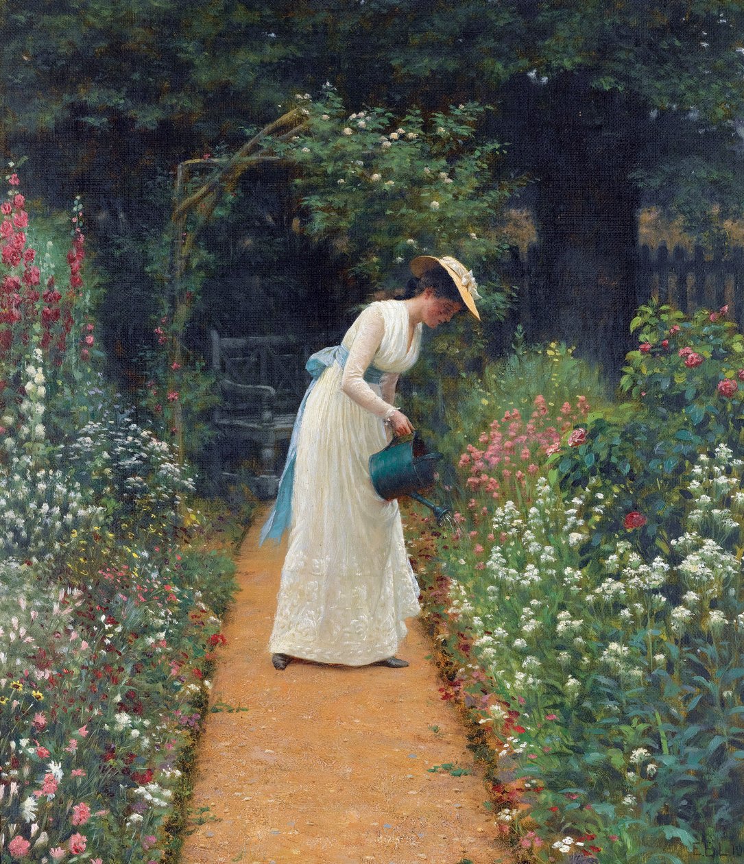 Min Frues Have af Edmund Blair Leighton