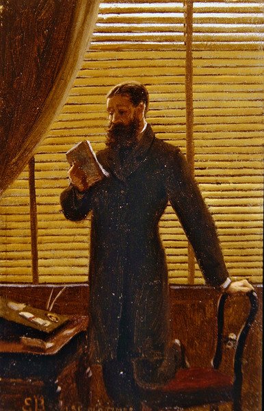 Old Times (olie om bord) af Edmund Blair Leighton