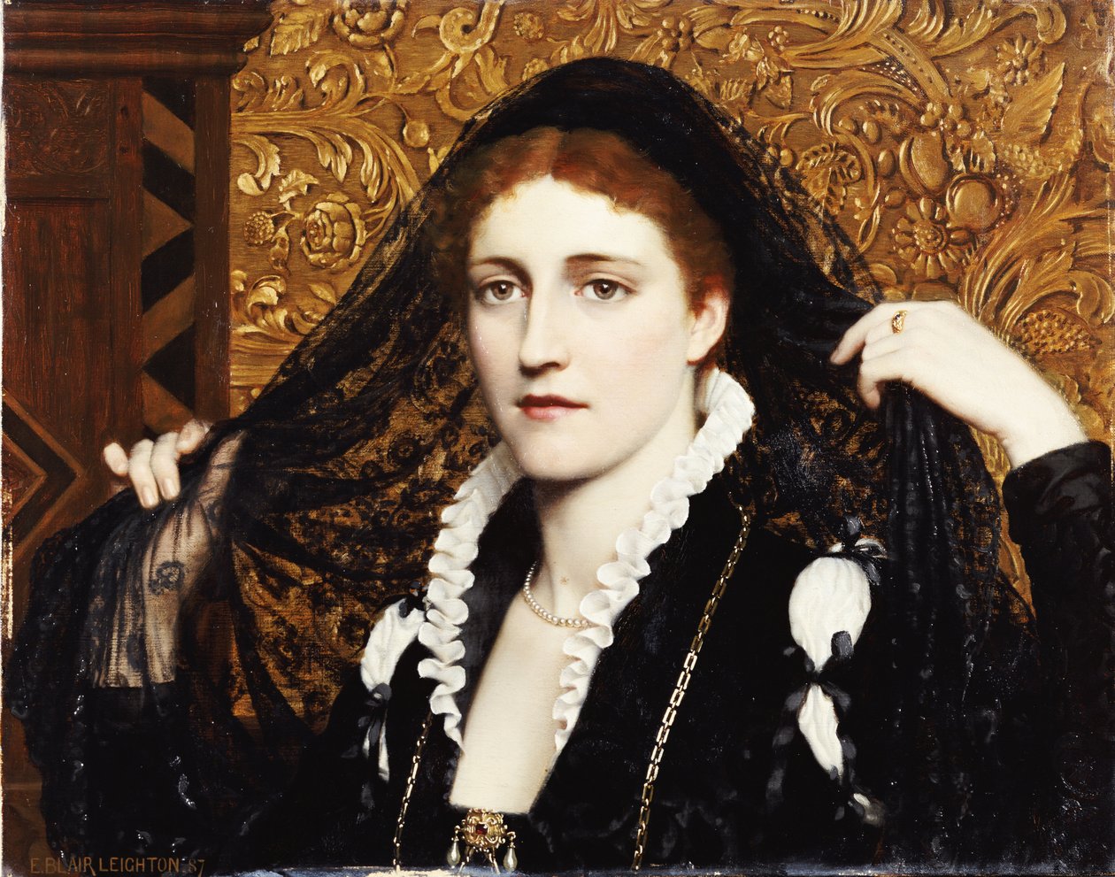 Olivia, 1887 af Edmund Blair Leighton