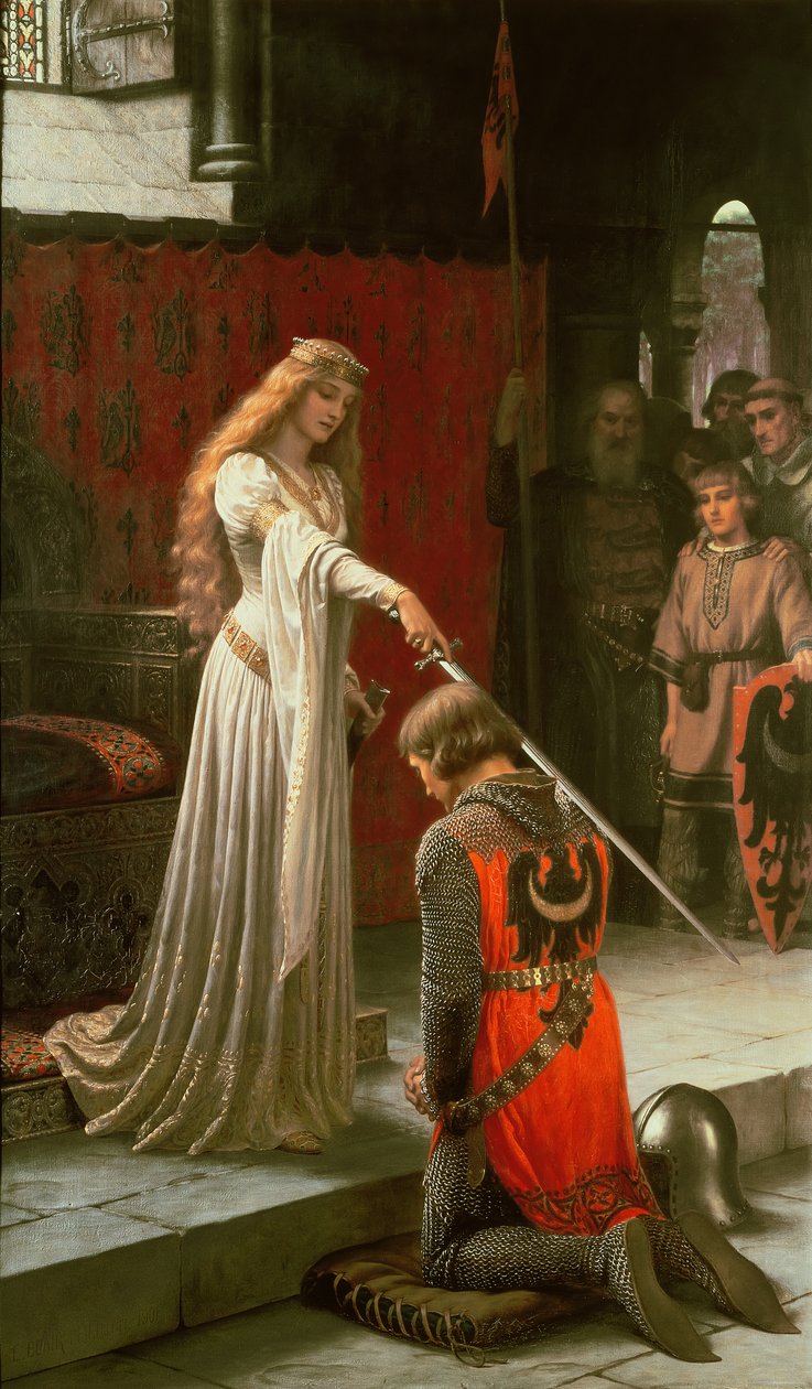 The Accolade, 1901 af Edmund Blair Leighton