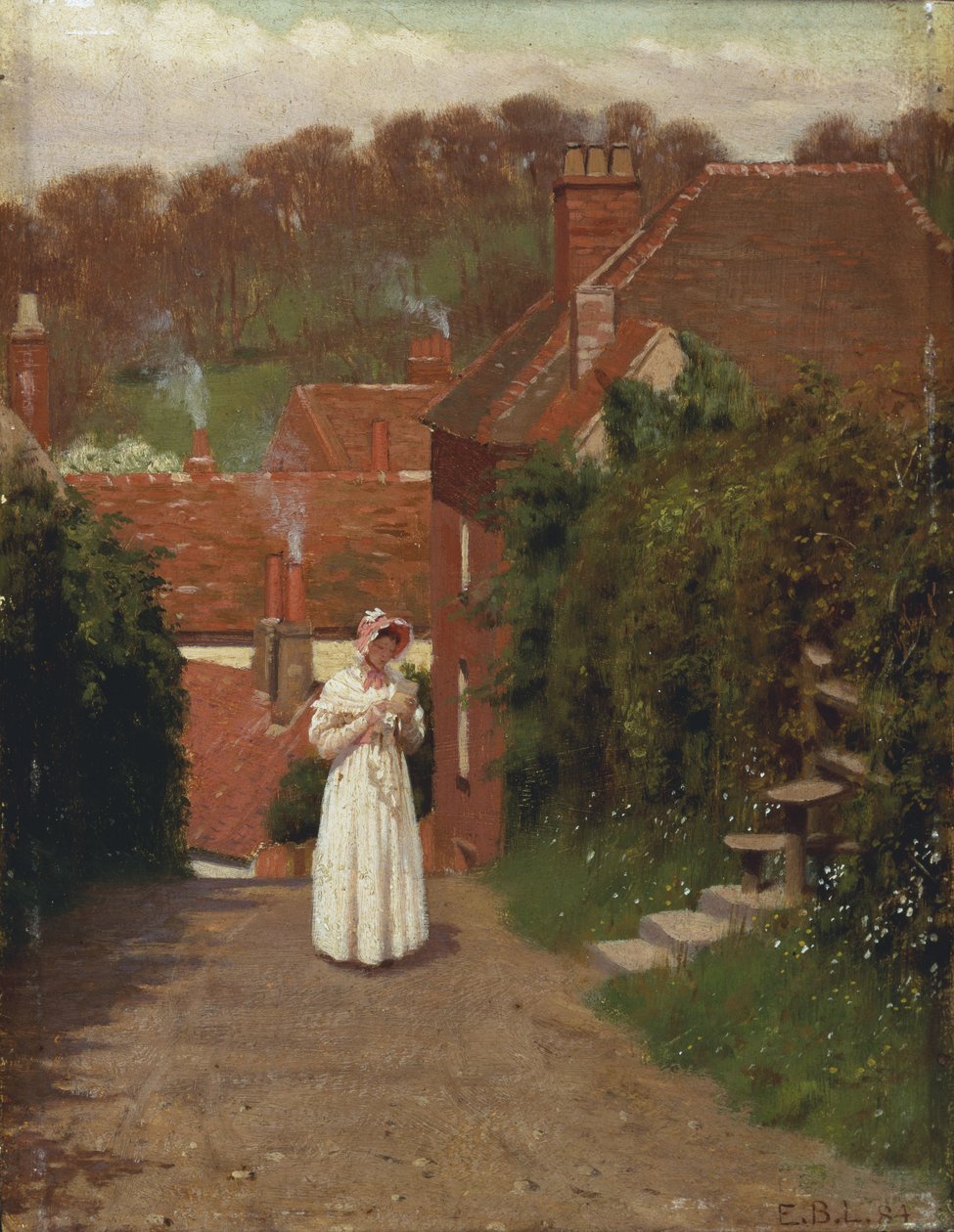 Kærlighedsbrevet, 1884 af Edmund Blair Leighton