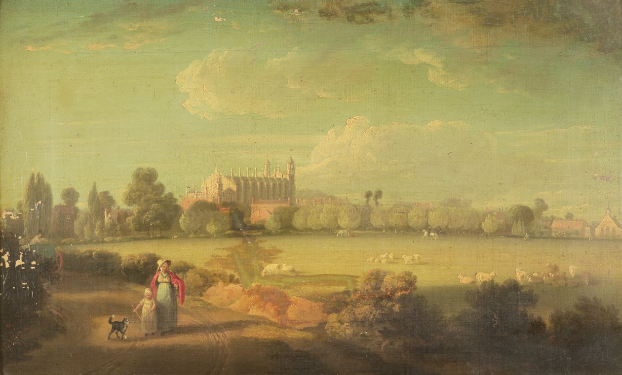 Udsigt over Eton fra spillepladserne af Edmund Bristow