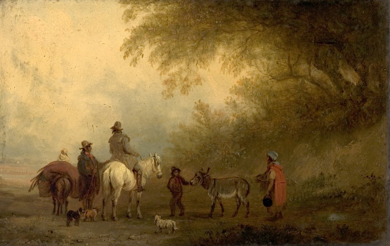 Sigøjnere strejke lejr af Edmund Bristow