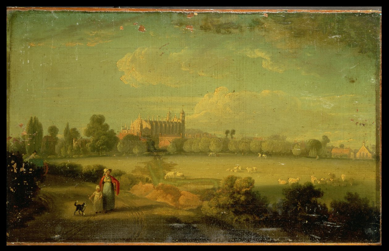 Udsigt over Eton fra spillepladserne af Edmund Bristow