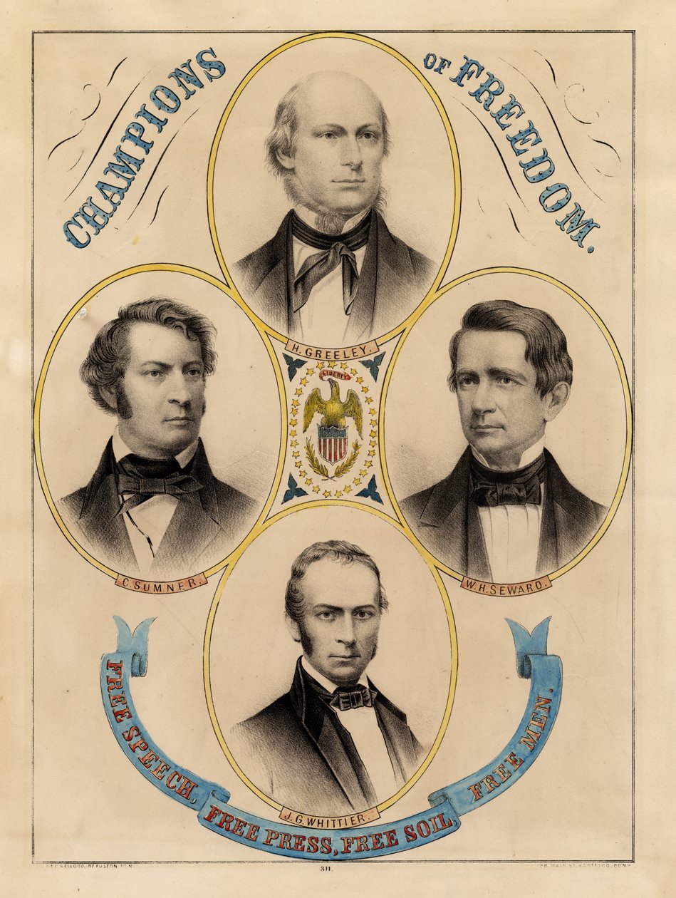 Frihedens forkæmpere, ytringsfrihed, pressefrihed, fri jord, frie borgere af Edmund Burke Kellogg