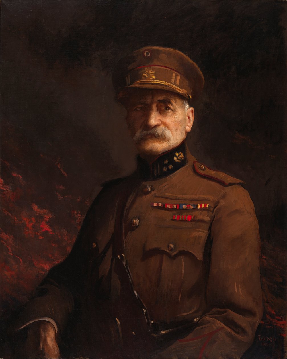 General Georges Leman, kommandør for den befæstede by Liège, 1919-1920. af Edmund Charles Tarbell
