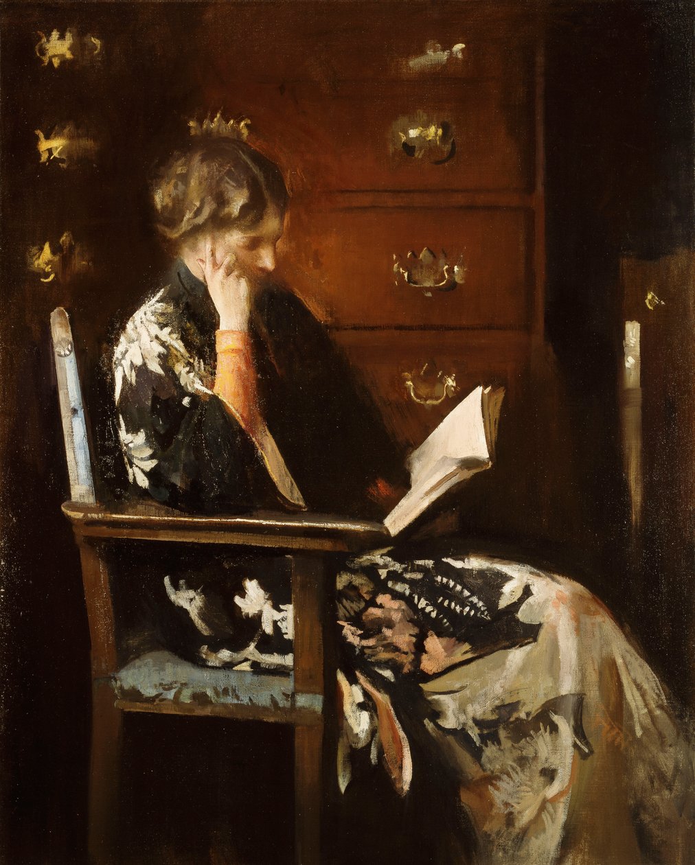 Mary Reading af Edmund Charles Tarbell