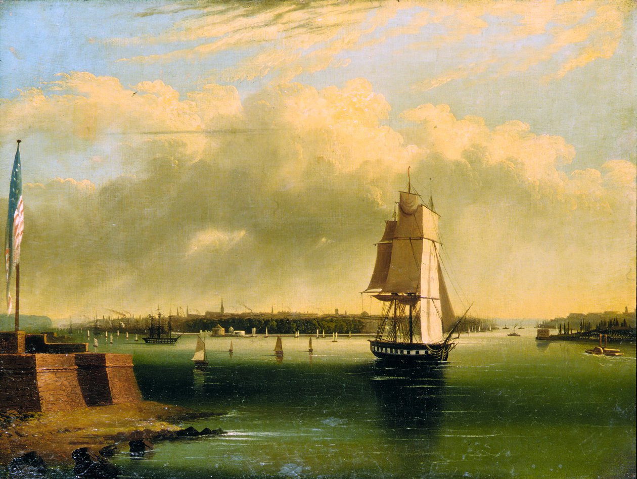 Bay and Harbour of New York fra Bedlow