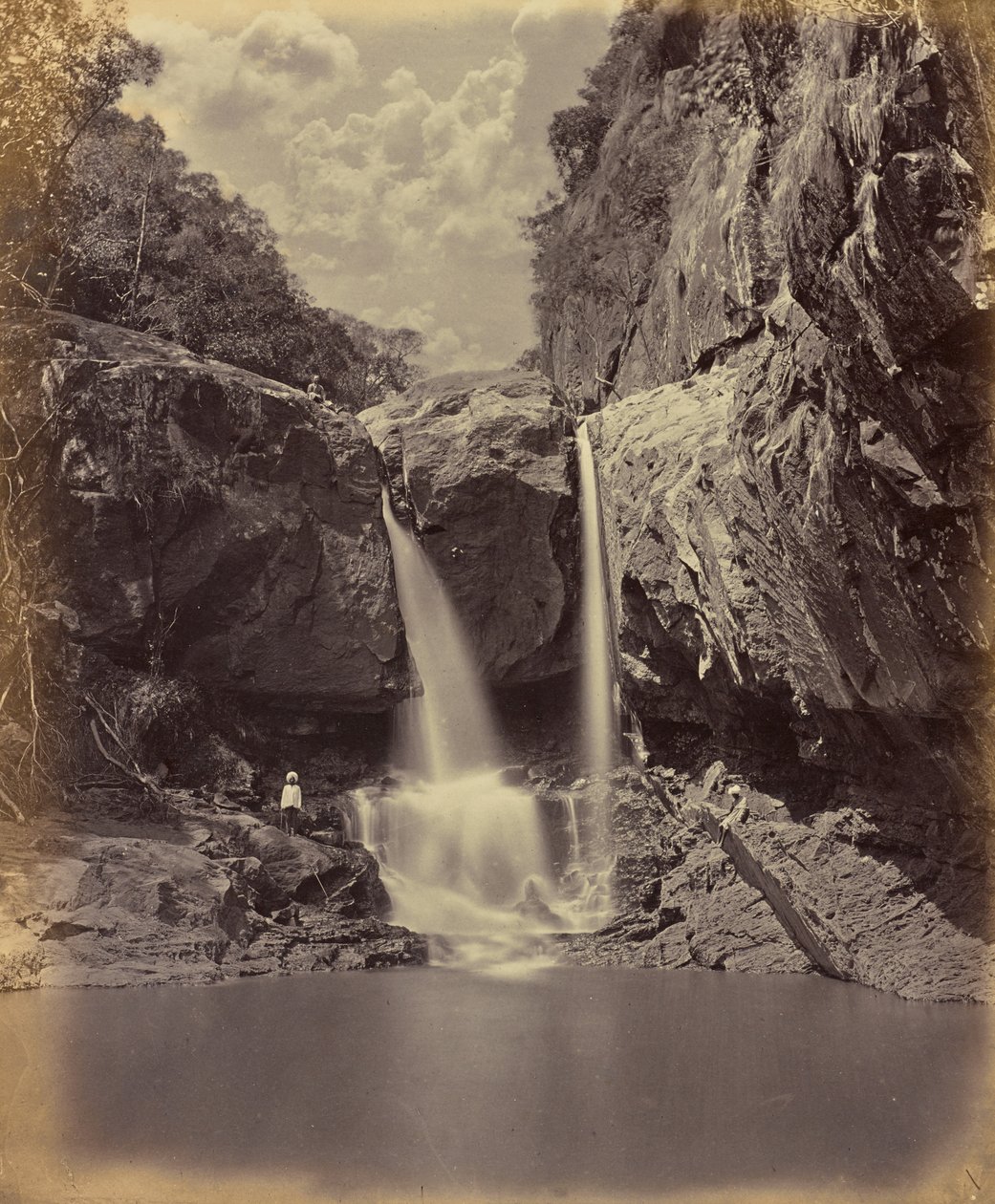 Lave vandfald. Coonoor Ghant af Edmund David Lyon