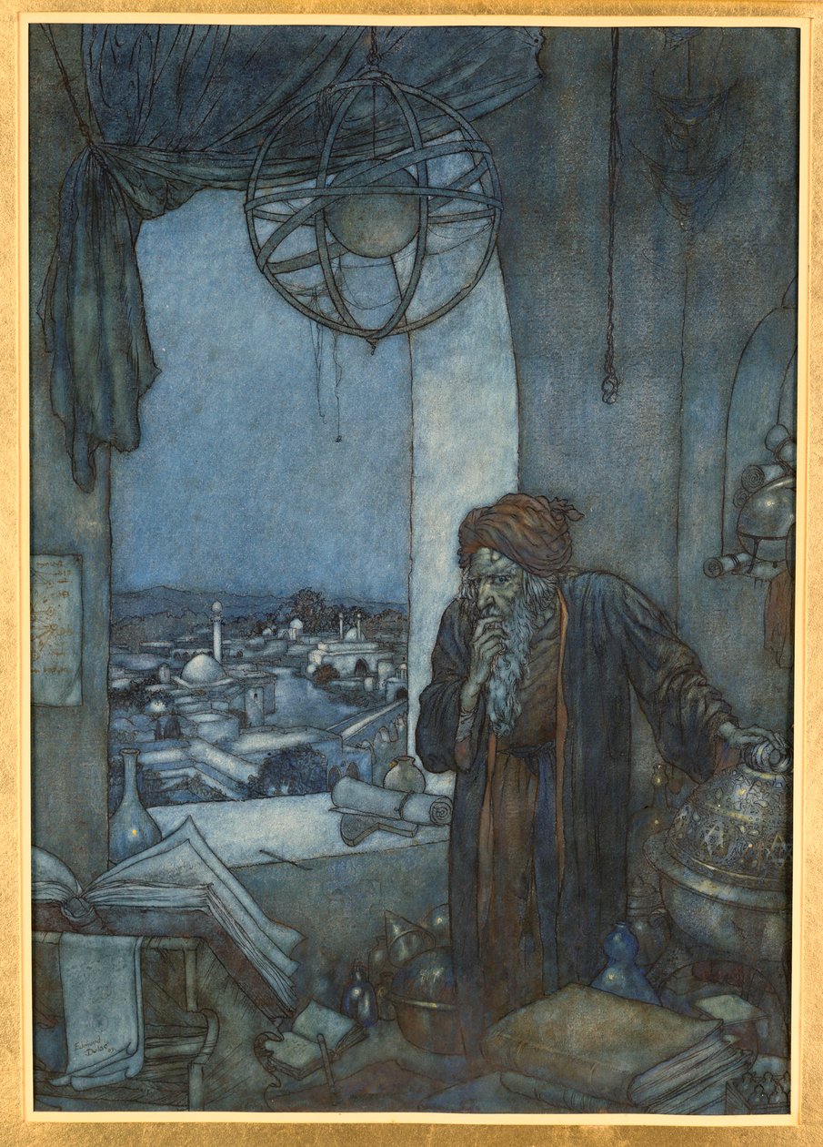 En muezzin fra mørkets tårn af Edmund Dulac
