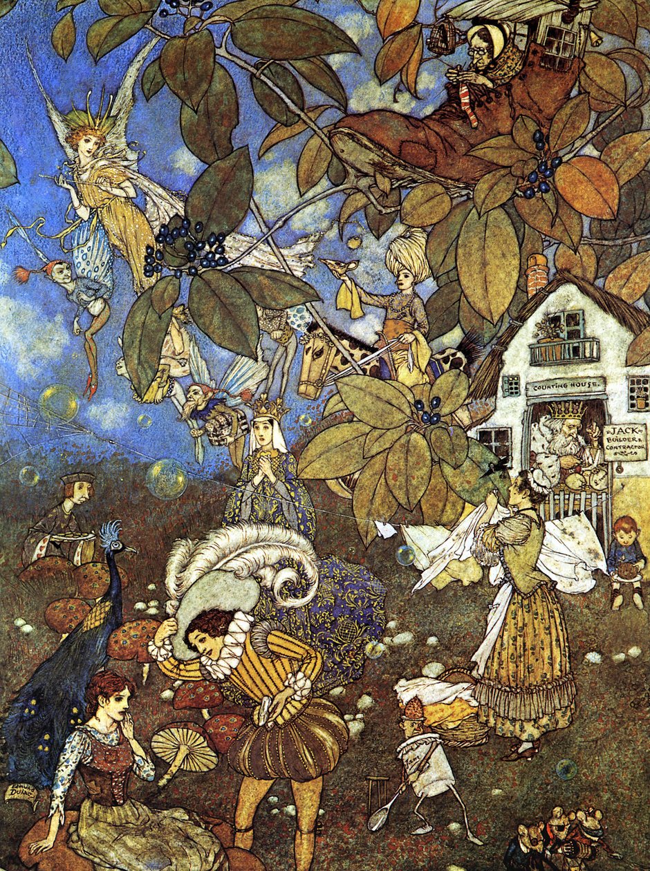 Berømte figurer fra eventyr af Edmund Dulac