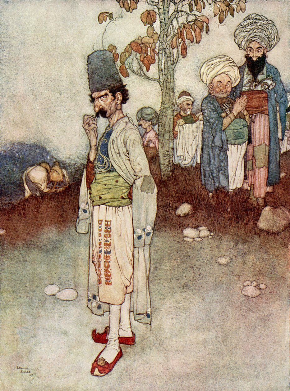 Han antog en forklædning, der passede til hans formål, illustration fra 