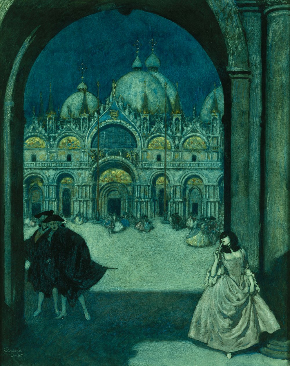 På Piazza San Marco af Edmund Dulac
