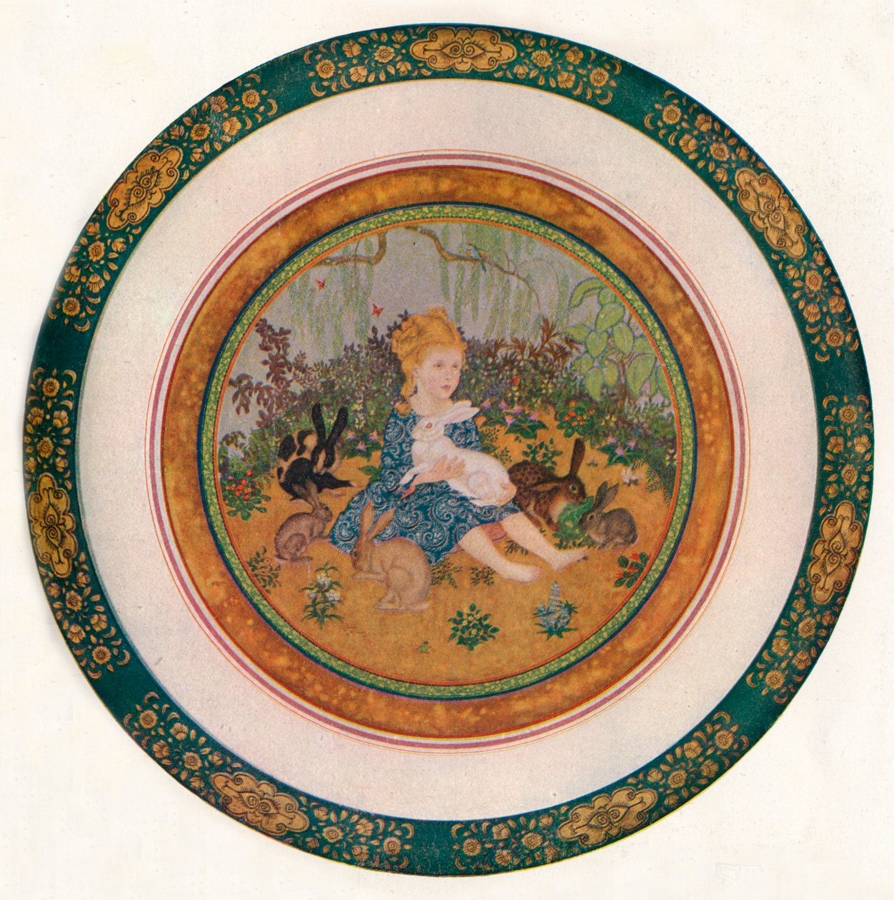Portræt af Miss Vivian St. George, 1917, 1919 af Edmund Dulac