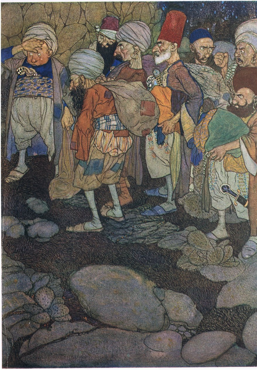 Nogle af de fyrre tyve, illustration fra 