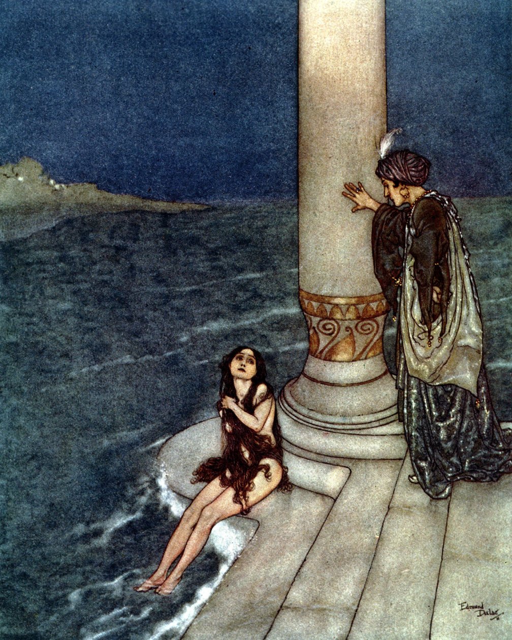 Den lille havfrue (litografi) af Edmund Dulac