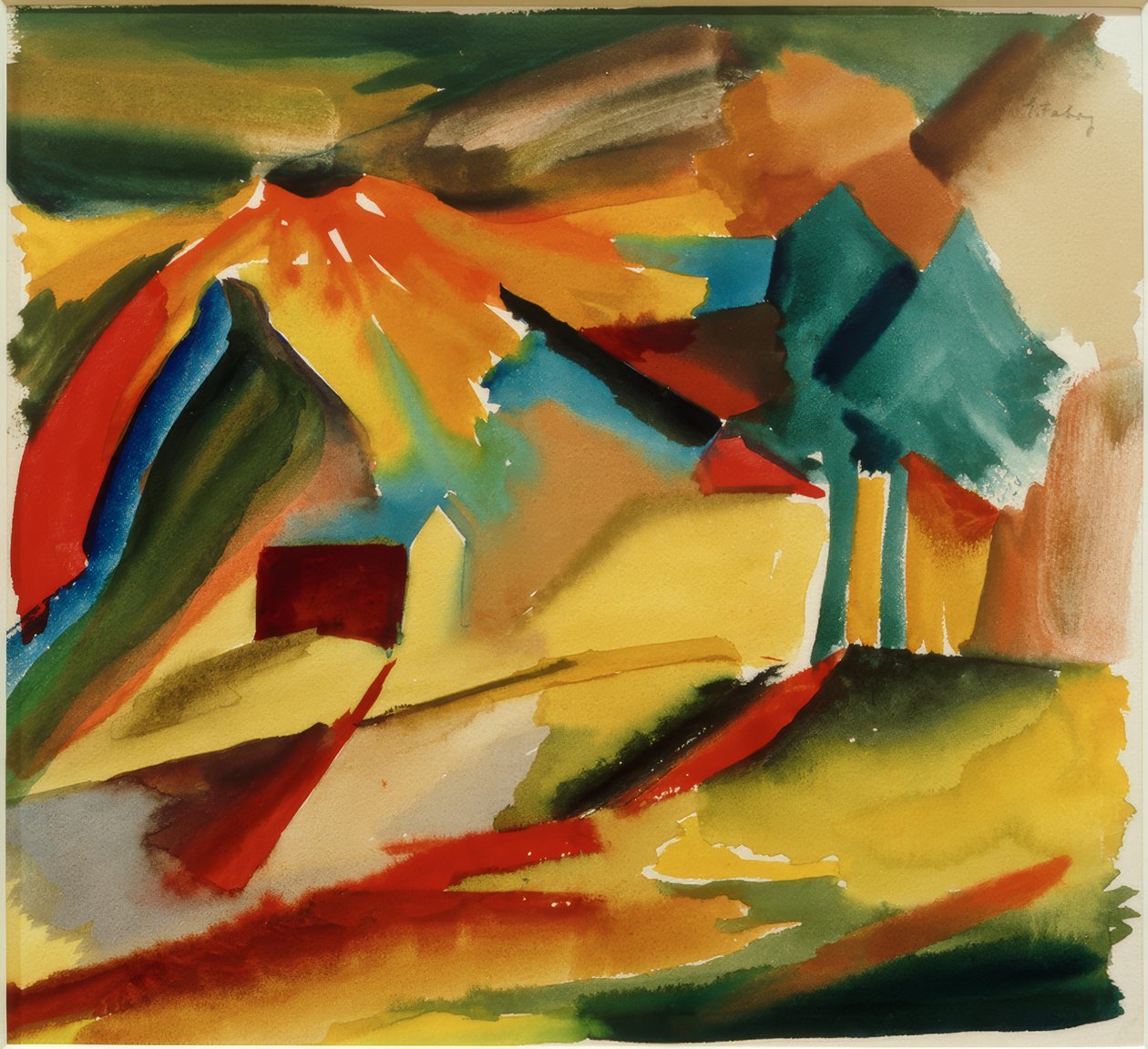 Landskab 3 af Edmund Fabry