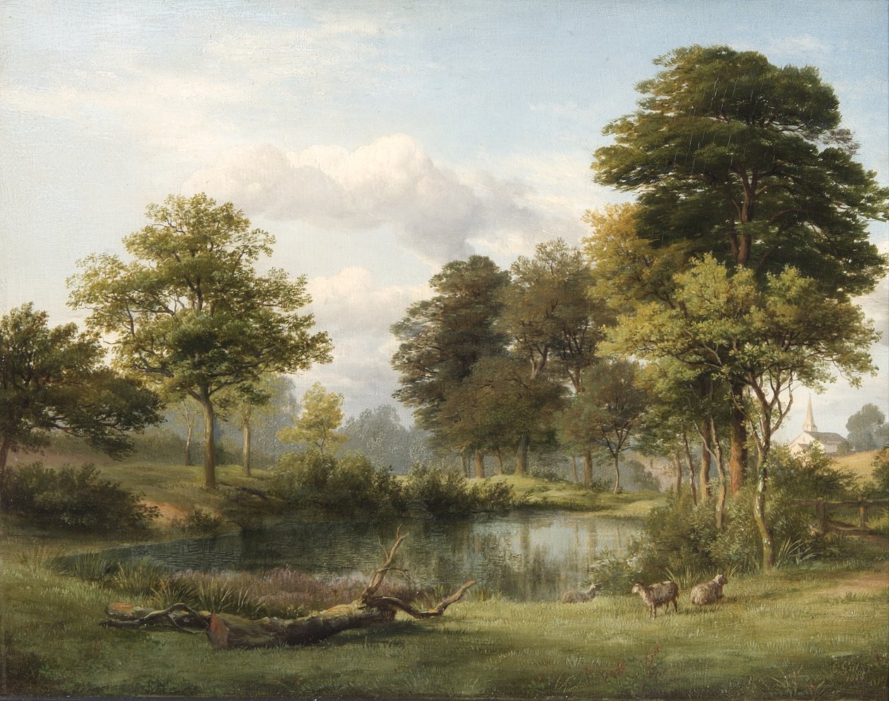 En scene ved Muswell Hill af Edmund Gill