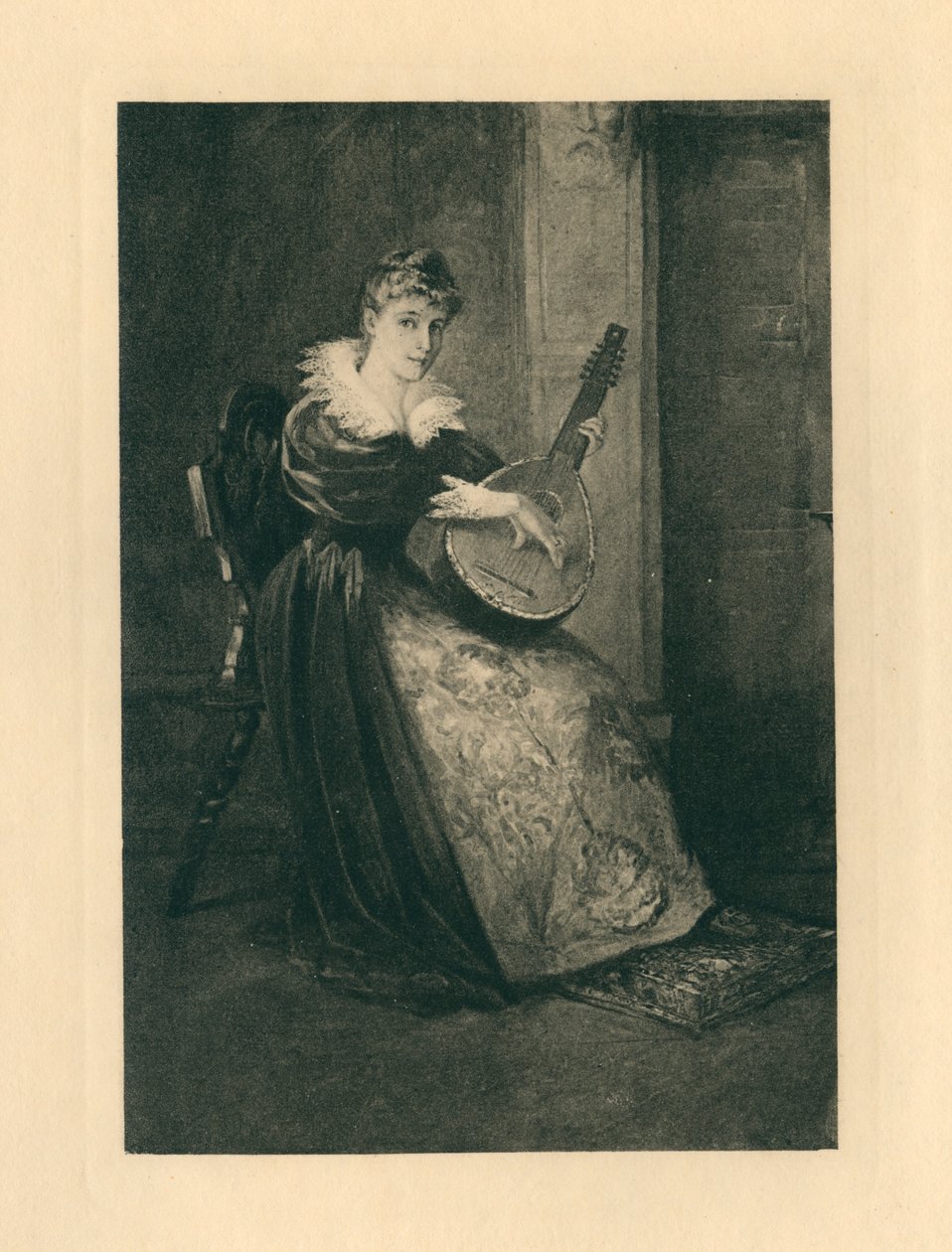For Elizabethan Songs in Honour of Love and Beauty (litografi) af Edmund Henry Garrett