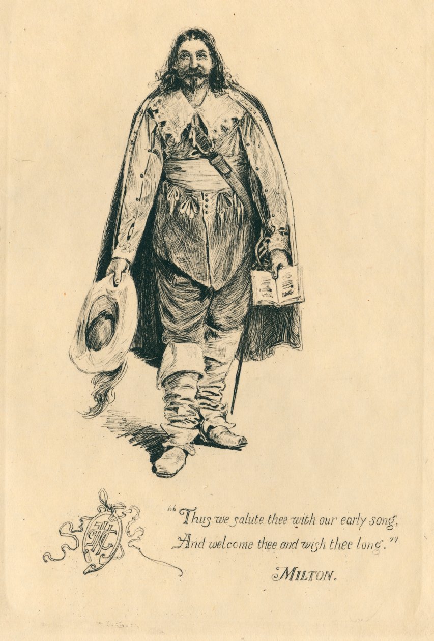 For Elizabethan Songs in Honour of Love and Beauty (litografi) af Edmund Henry Garrett