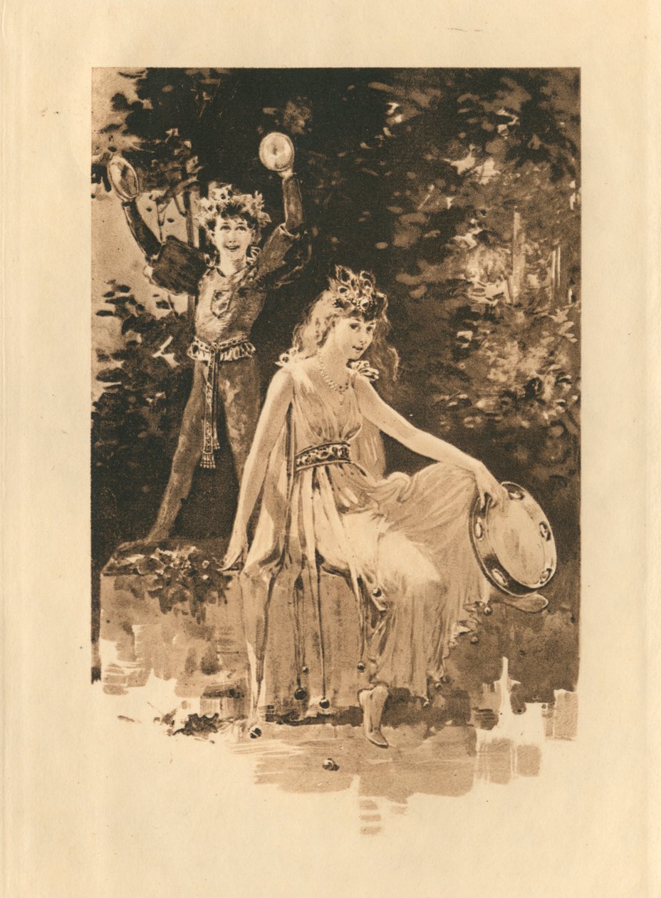For Elizabethan Songs in Honour of Love and Beauty (litografi) af Edmund Henry Garrett