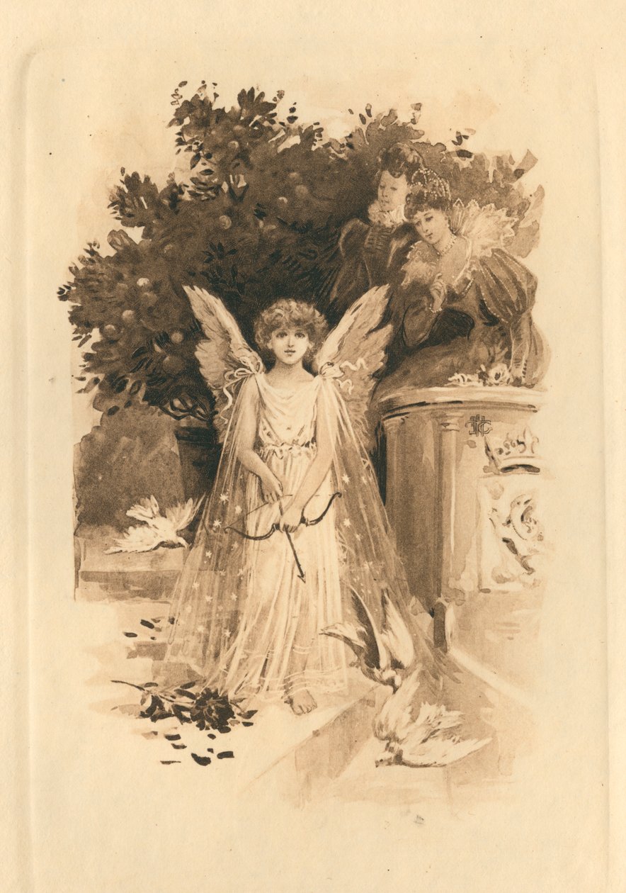 For Elizabethan Songs in Honour of Love and Beauty (litografi) af Edmund Henry Garrett