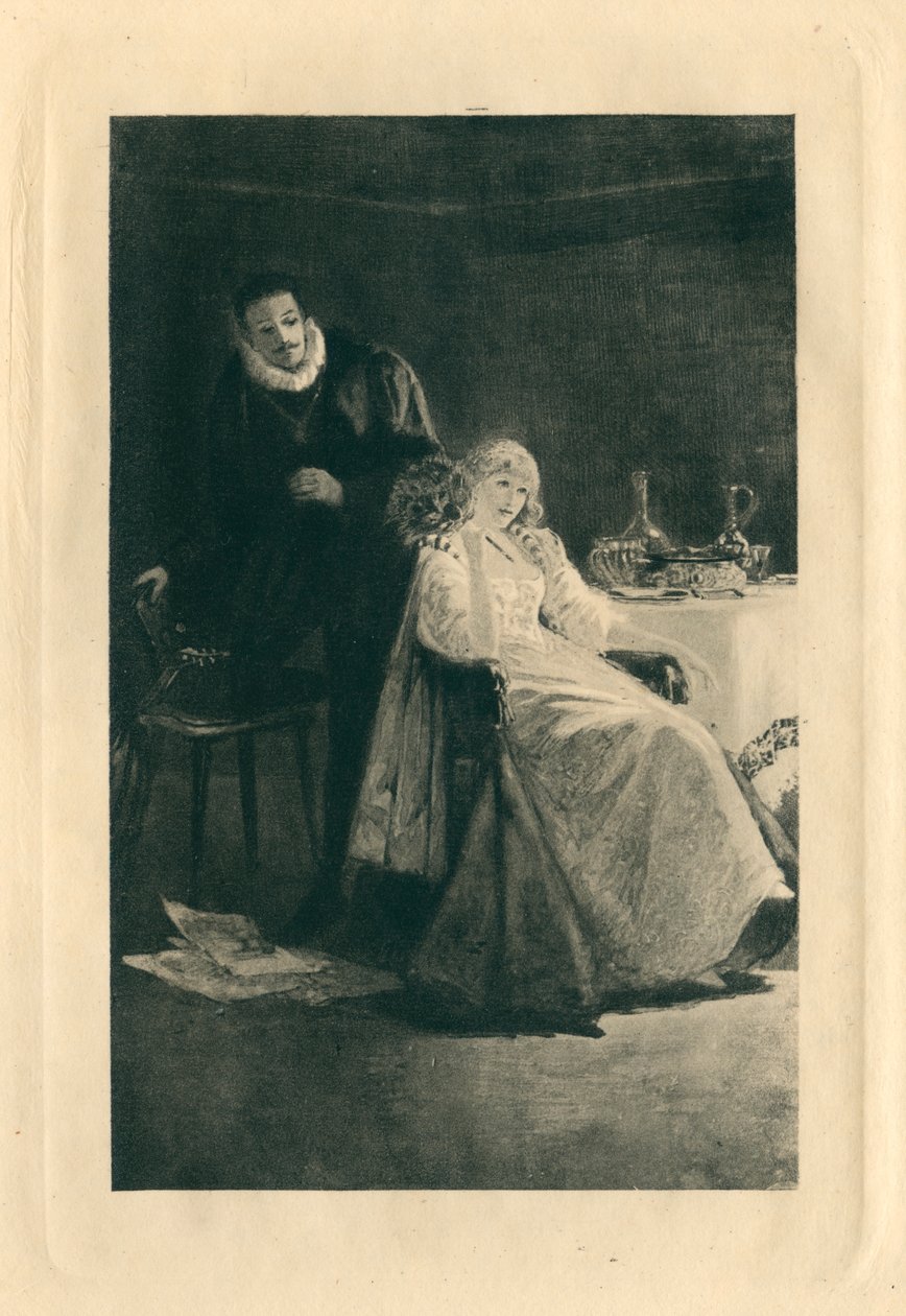 For Elizabethan Songs in Honour of Love and Beauty (litografi) af Edmund Henry Garrett