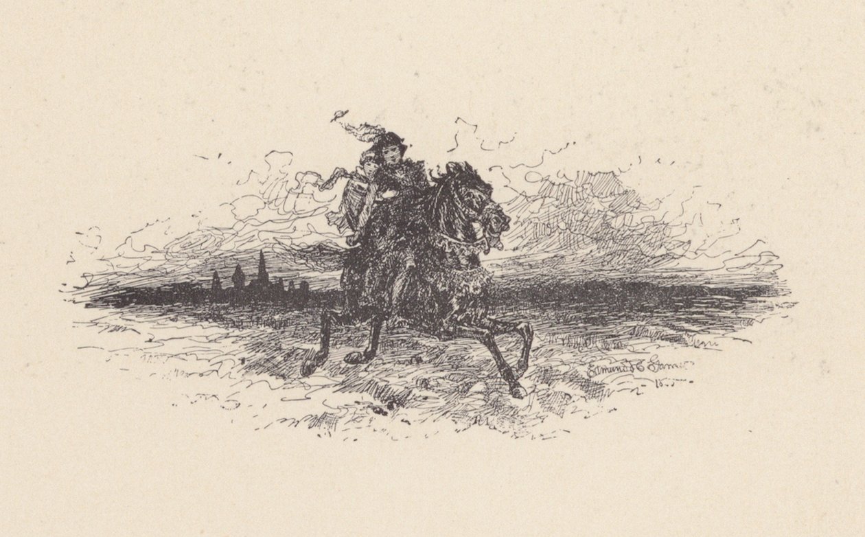 Illustration til The Eve of St Agnes af John Keats (litografi) af Edmund Henry Garrett