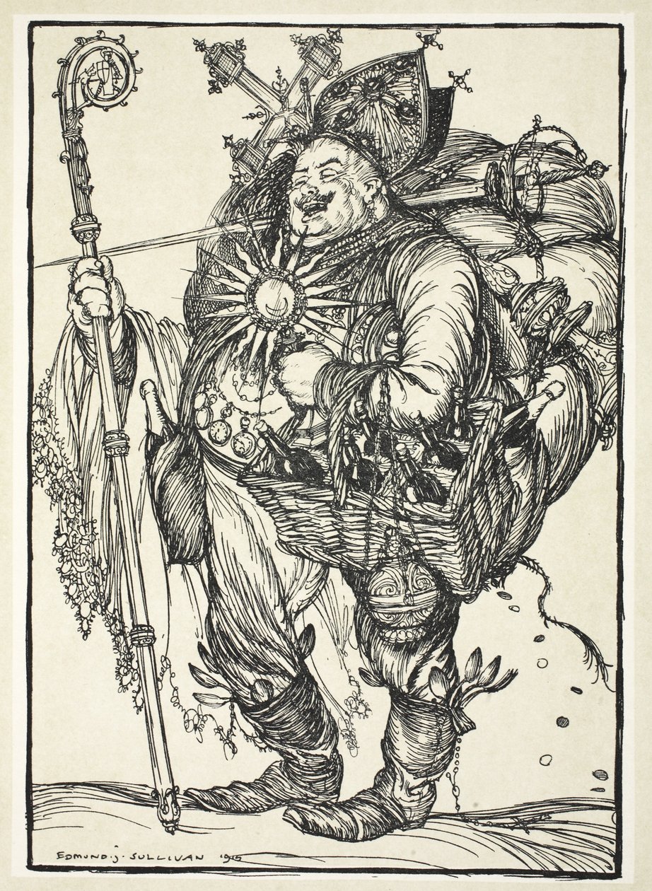 Herr Michel ADC, til kronprinsen ved hans tilbagevenden fra det forjættede land, illustration fra The Kaiser