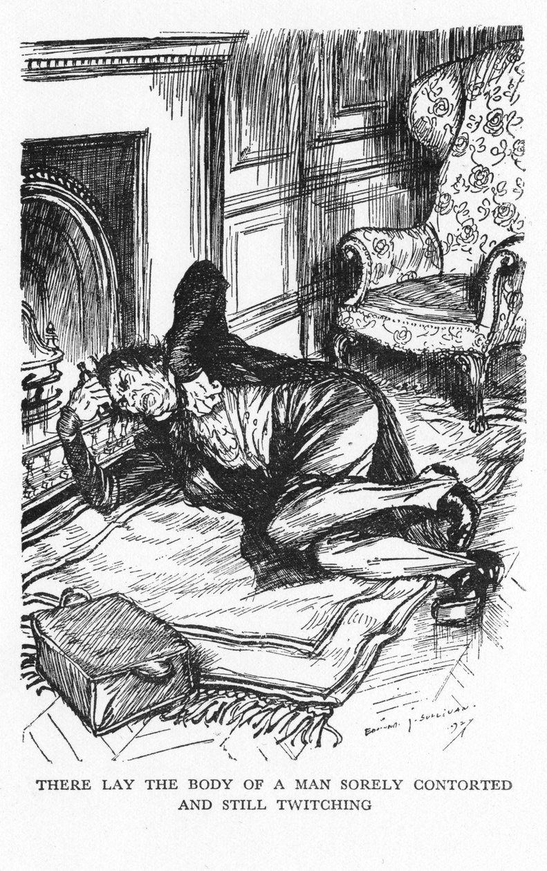 Scene fra The Strange Case of Dr Jekyll and Mr Hyde af Robert Louis Stevenson, 1927 af Edmund Joseph Sullivan