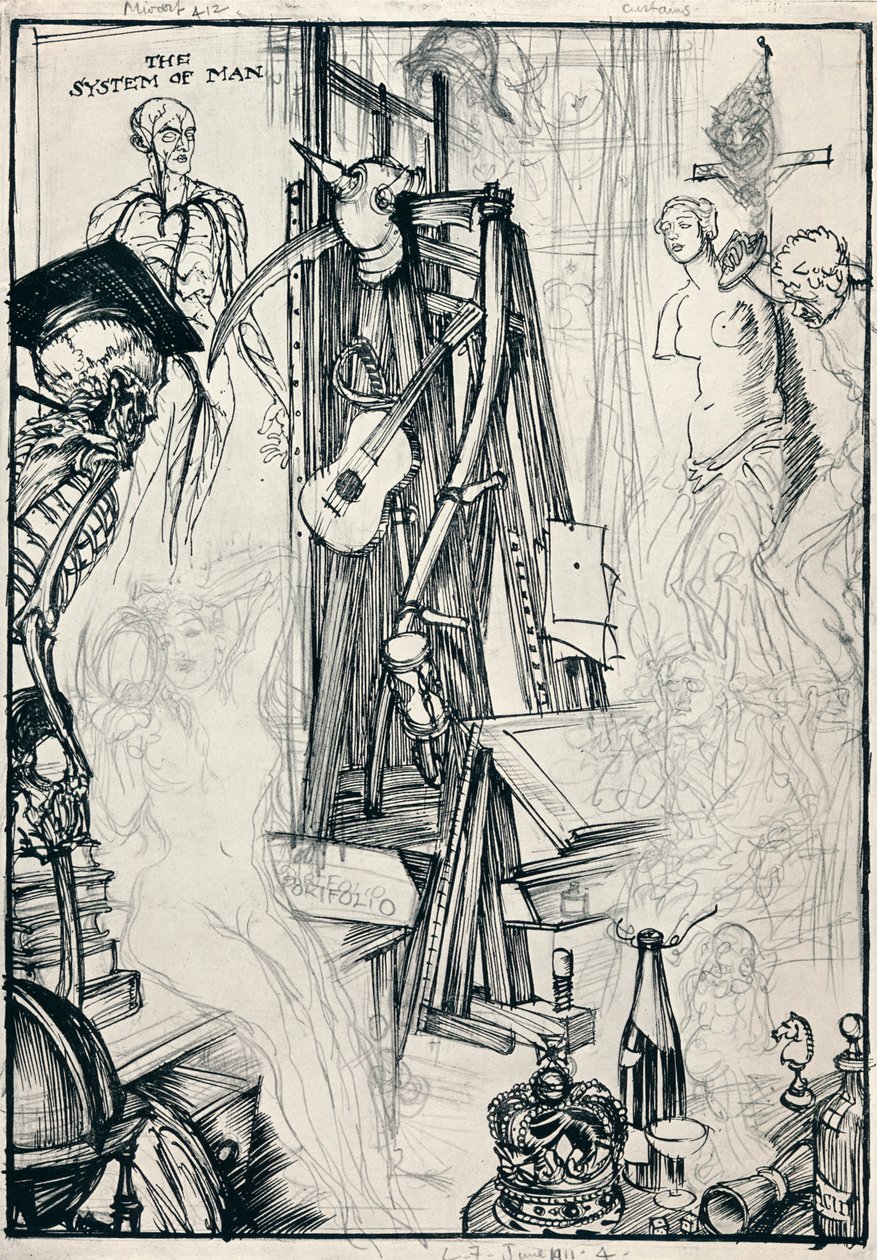 Tegneren - Stage IV, c1920 af Edmund Joseph Sullivan