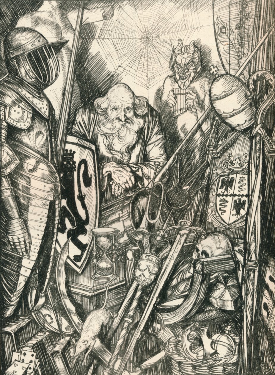 Symbolbutikken, c1898, 1924 af Edmund Joseph Sullivan