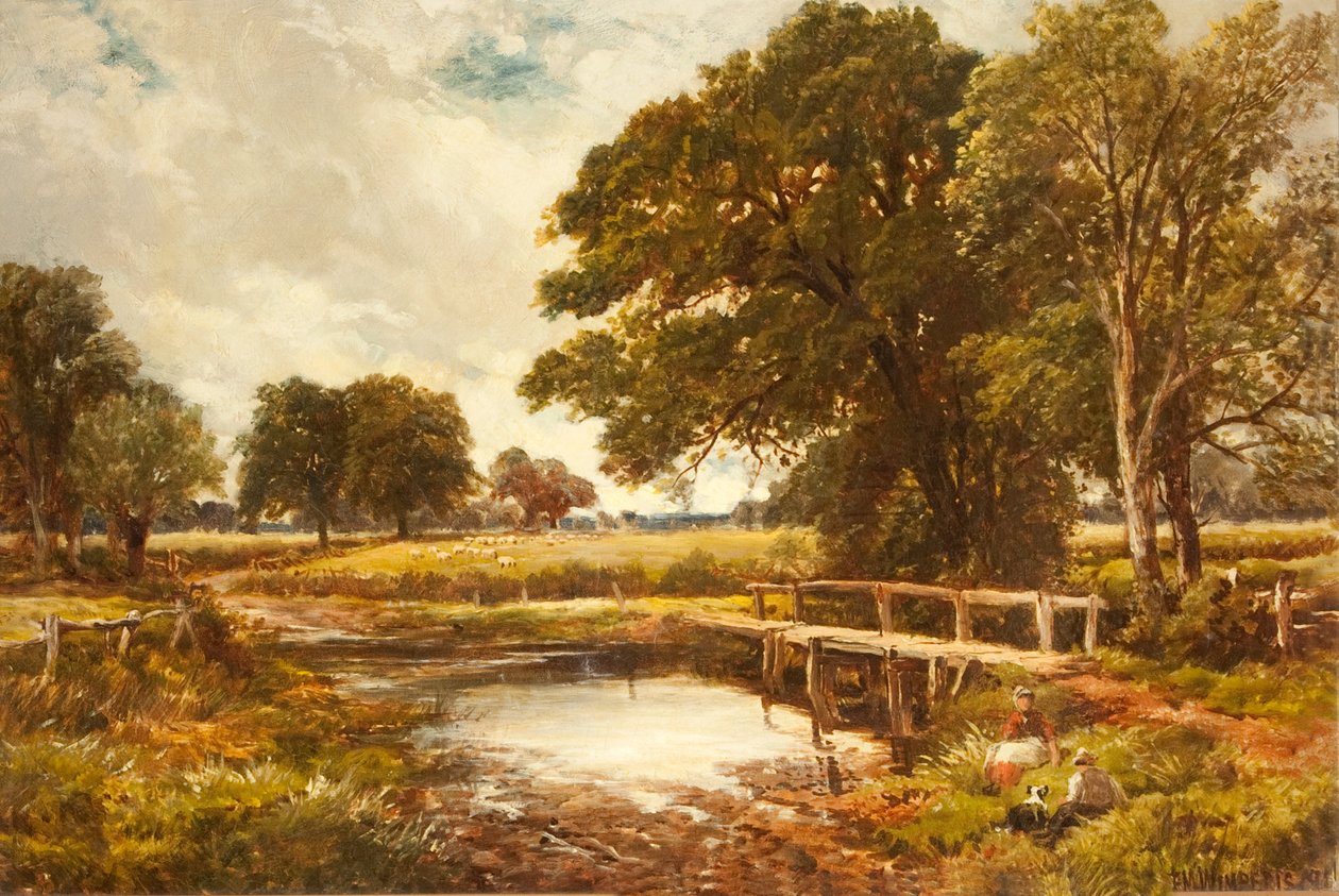 En Hampshire Ford, 1891 af Edmund Morison Wimperis