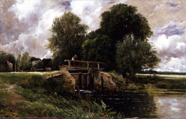 Passage gennem en lås af Edmund Morison Wimperis