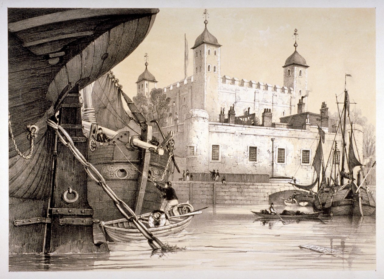 Tower of London, c1840 af Edmund Patten