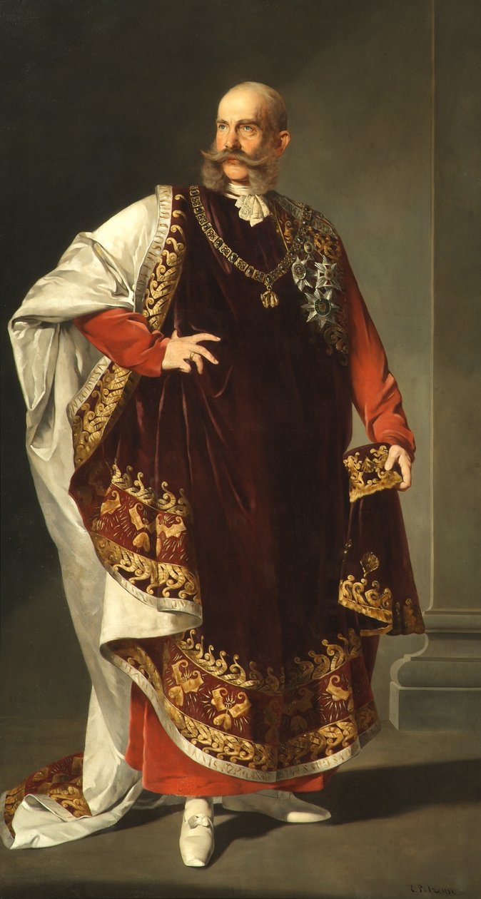 Kejser Franz Joseph I i regalierne af Det Gyldne Skind af Edmund Pölz