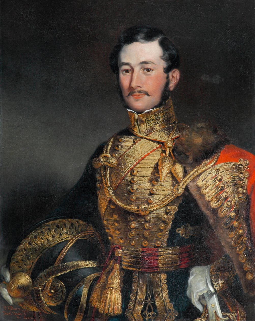 Kaptajn F Farquharson af Eastbury, Dorset, 7. husarer, 1836 af Edmund Thomas Parris