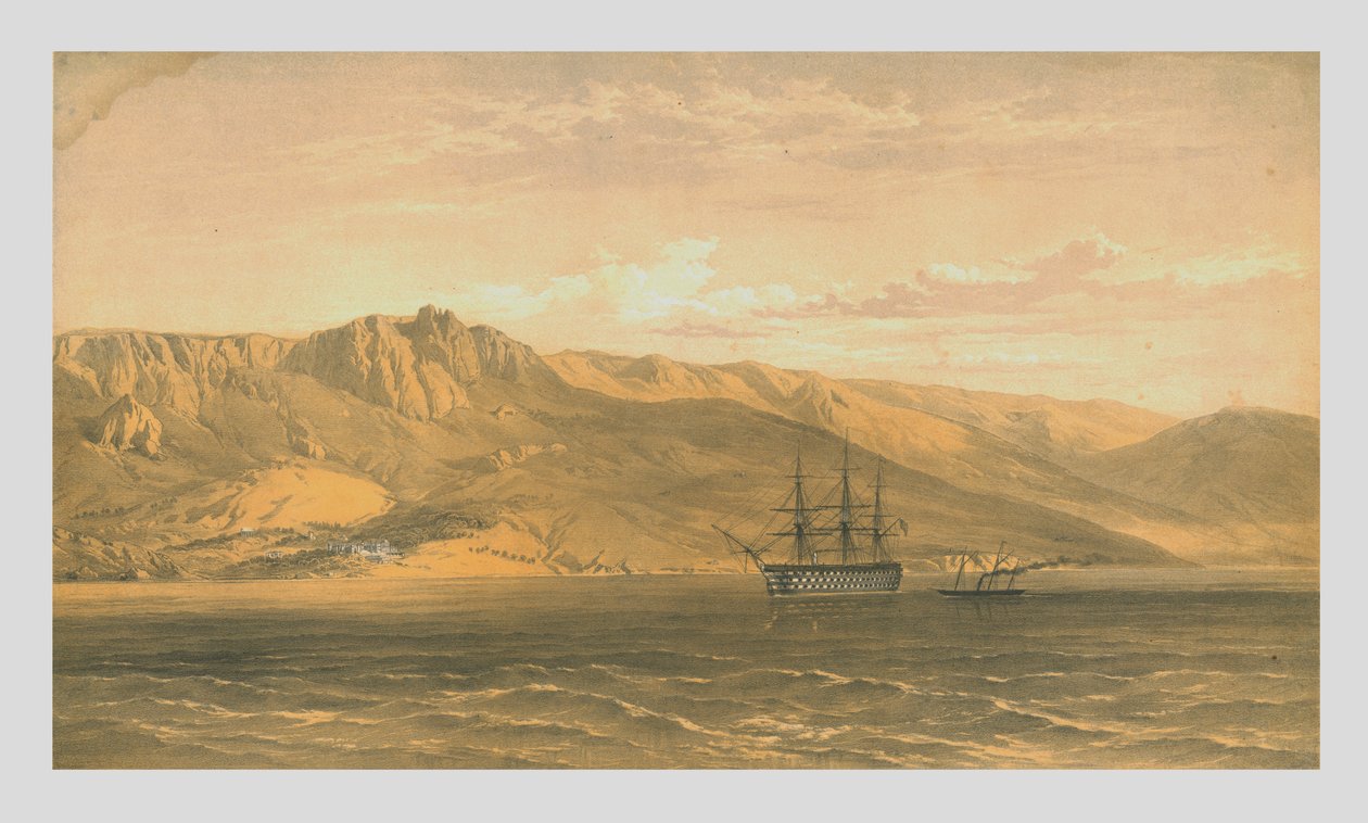 Prins Woronzoffs Palads nær Jalta på Krims sydkyst, 1854, 1855. af Edmund Walker