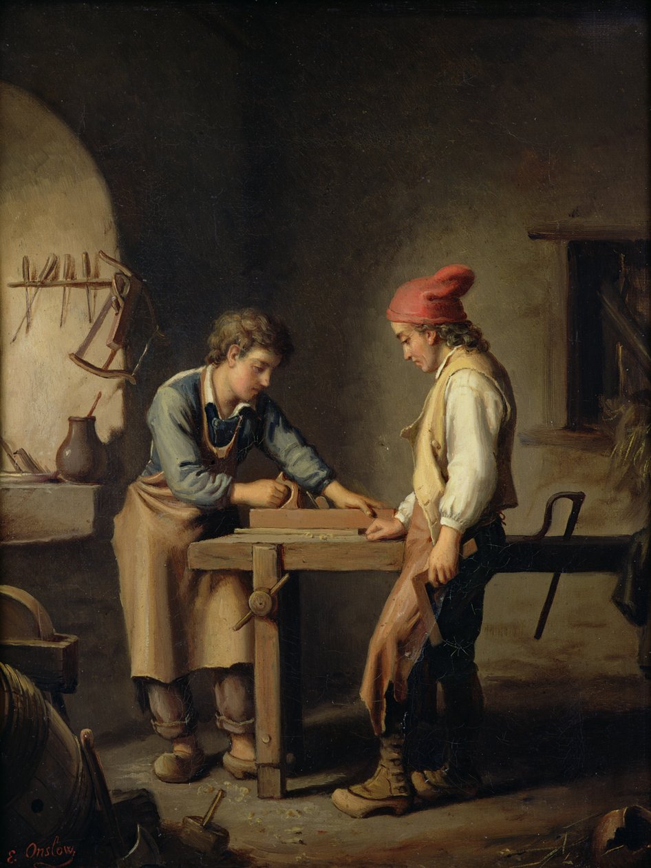 Den unge lærling, før 1903 af Edouard Amable Onslow