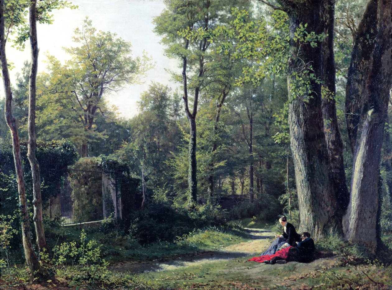 Udsigt over Bellevue nær Meudon, 1852 af Edouard Cibot