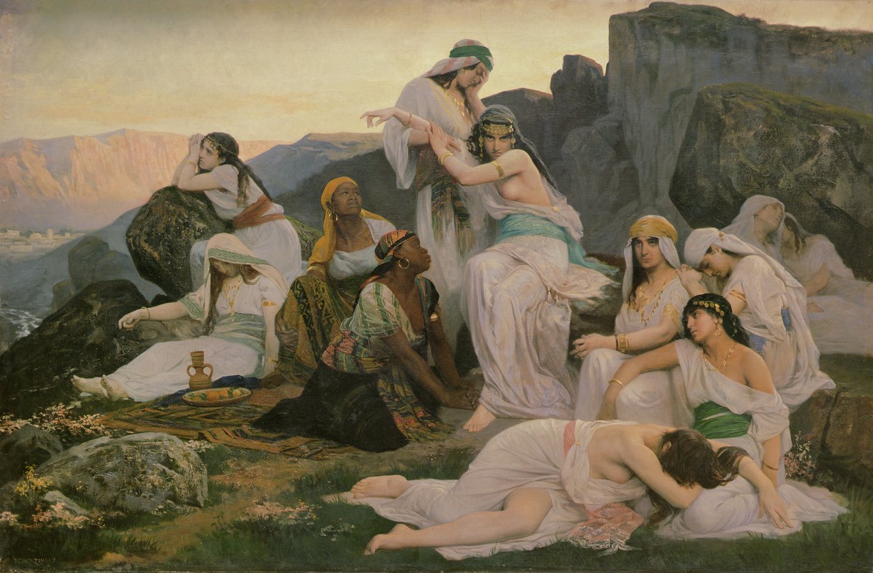 Jeftas datter, 1876 af Edouard Debat Ponsan