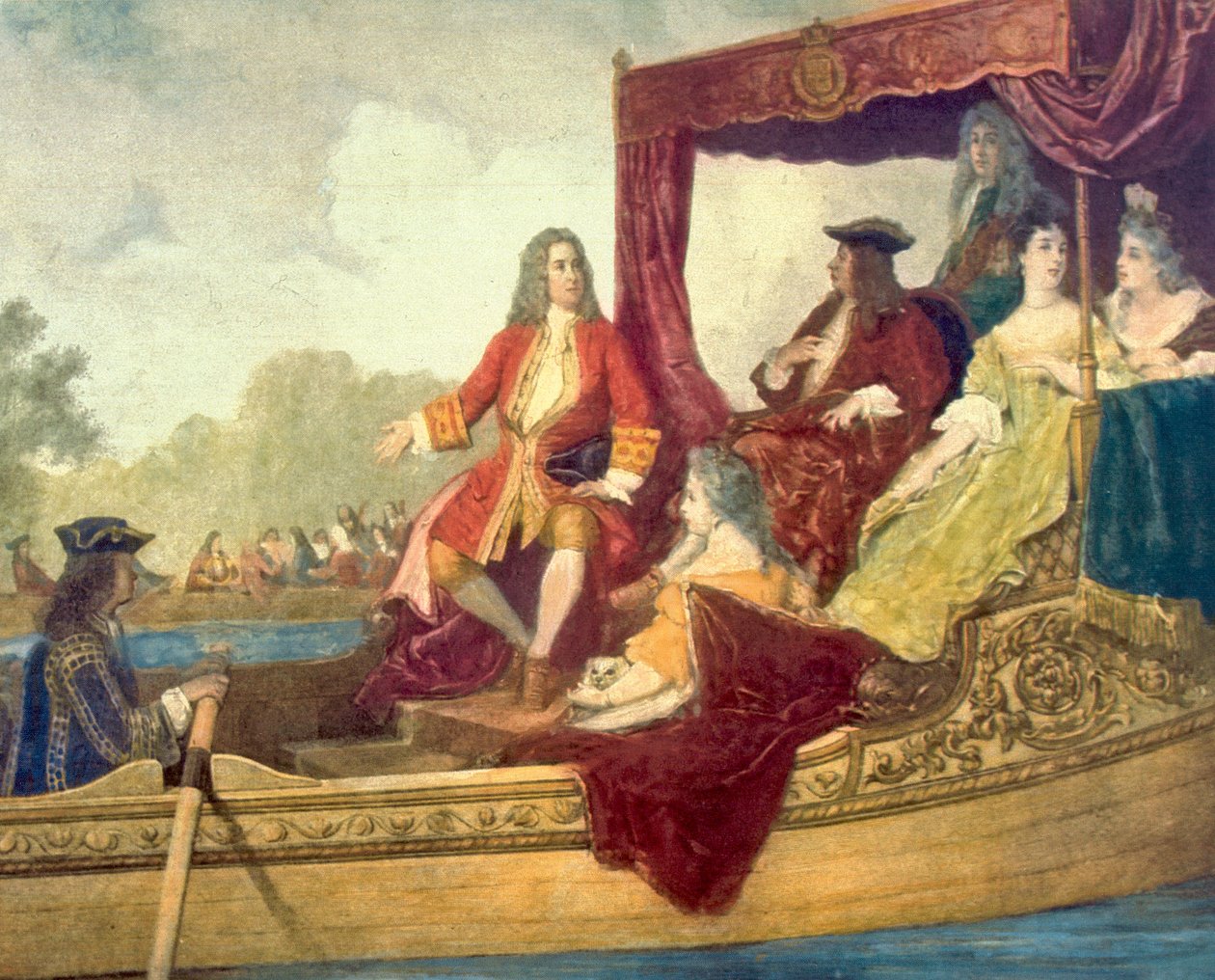 George Frideric Handel med King George af Edouard Jean Conrad Hamman