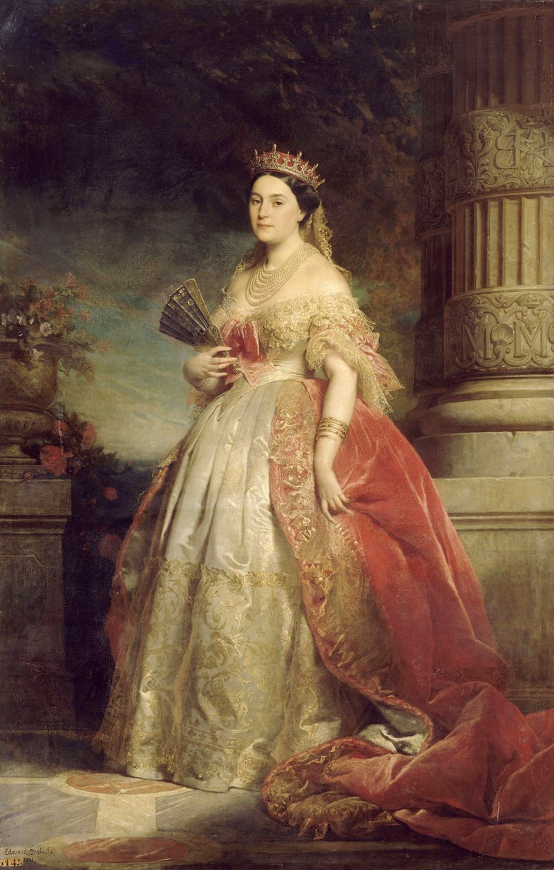 Portræt af kejserinde Eugenie af Edouard Louis Dubufe