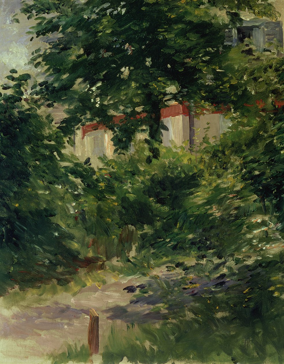 Et hjørne af haven i Rueil, 1882 af Édouard Manet