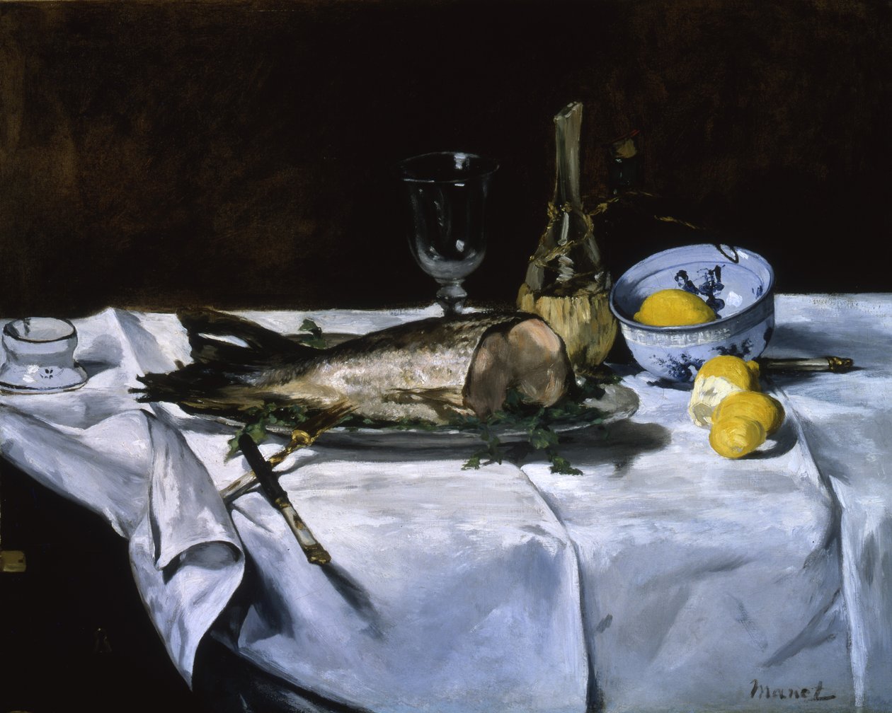 Laksen, ca. 1864 af Édouard Manet