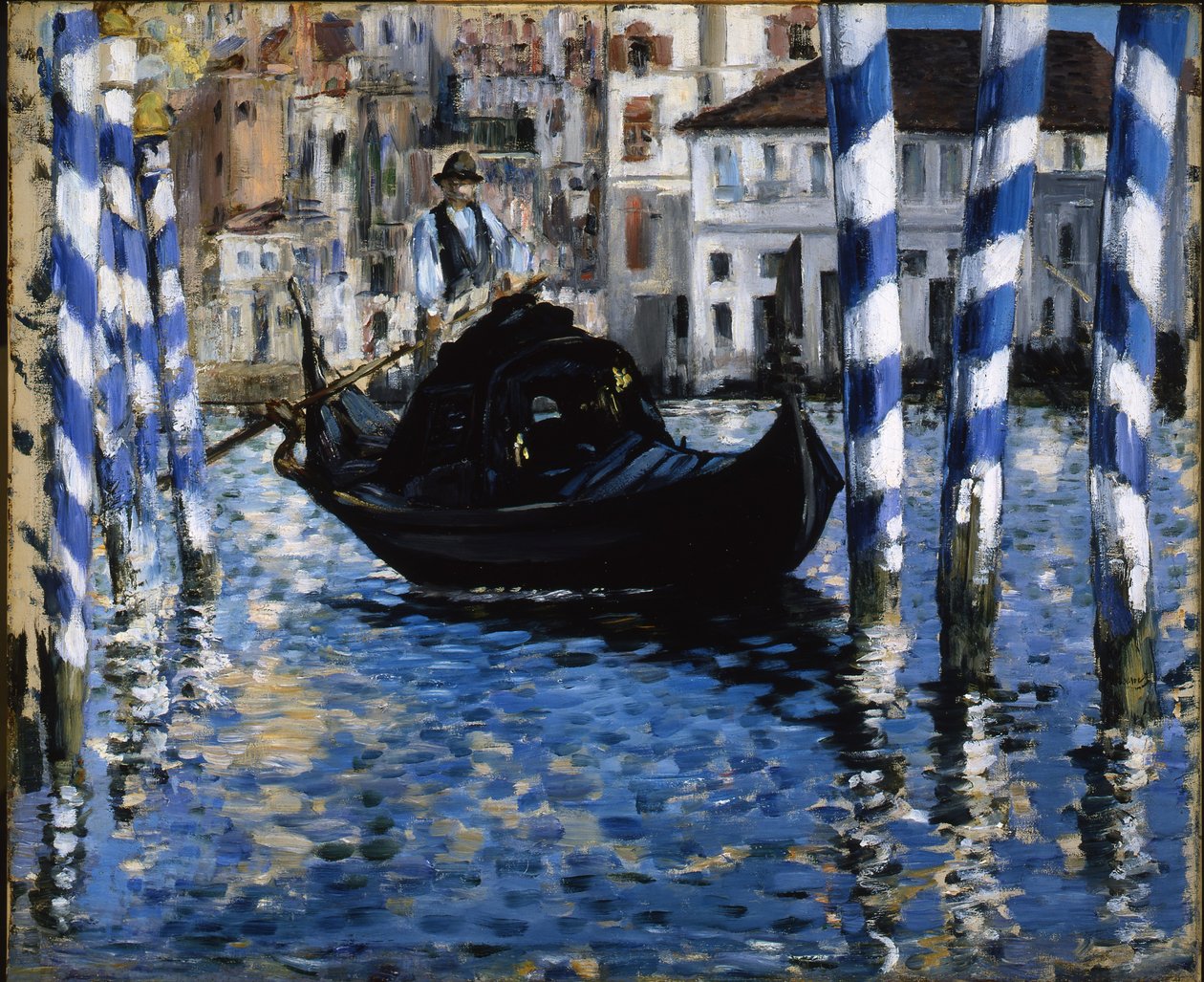 Canal Grande, Venedig, 1875 af Édouard Manet