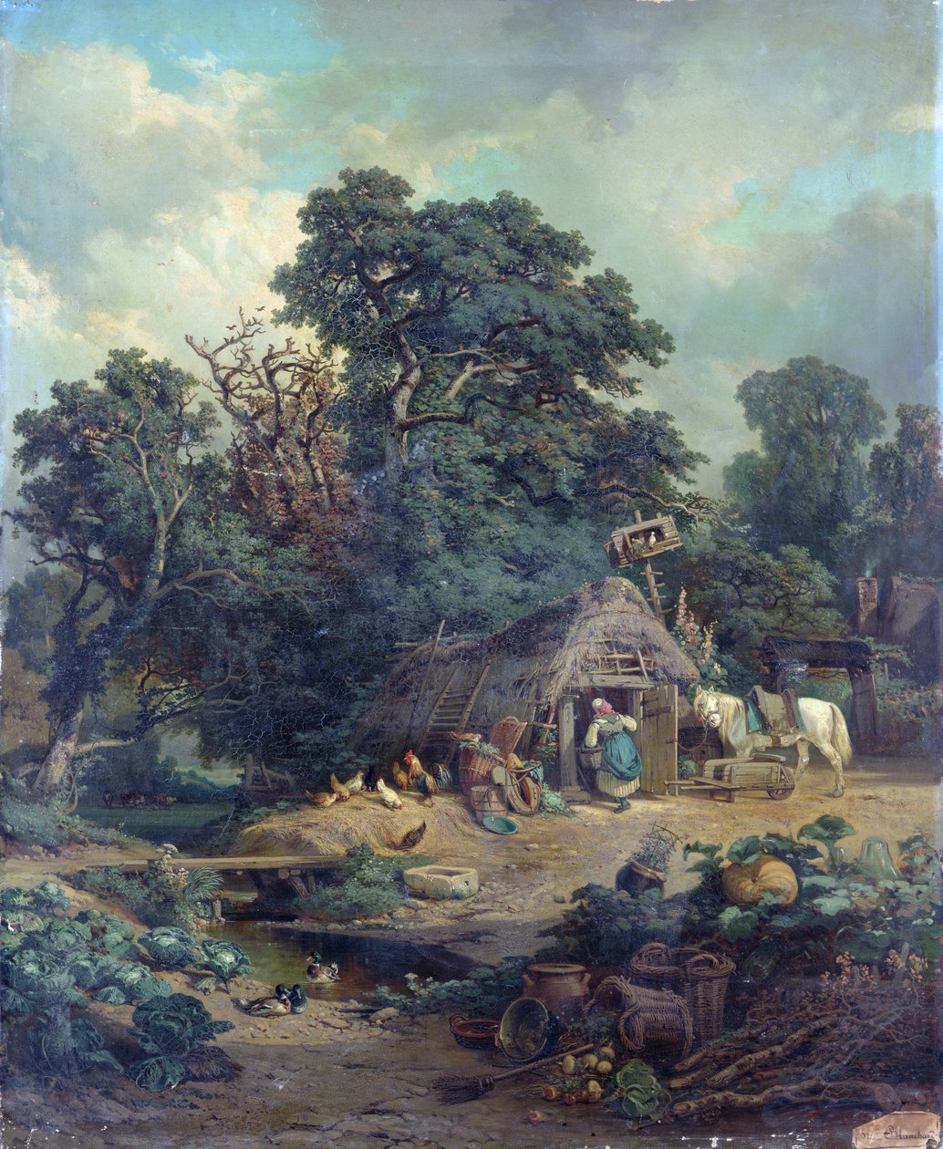 Bondelandskab af Edouard Theophile Blanchard
